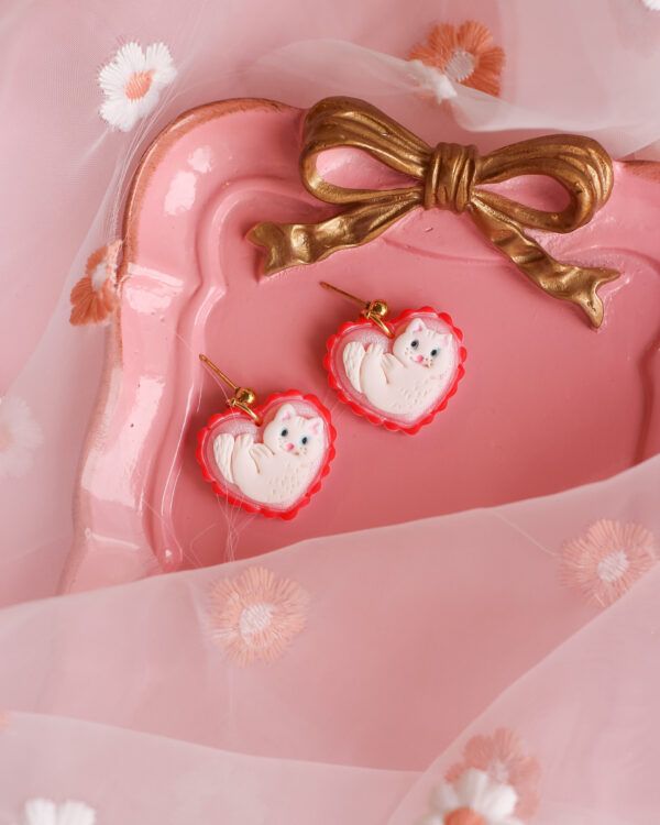 Brincos Purrfect Heart