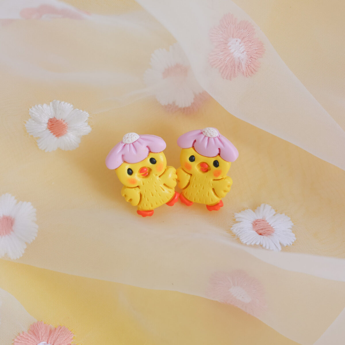 Brincos Floral Chick