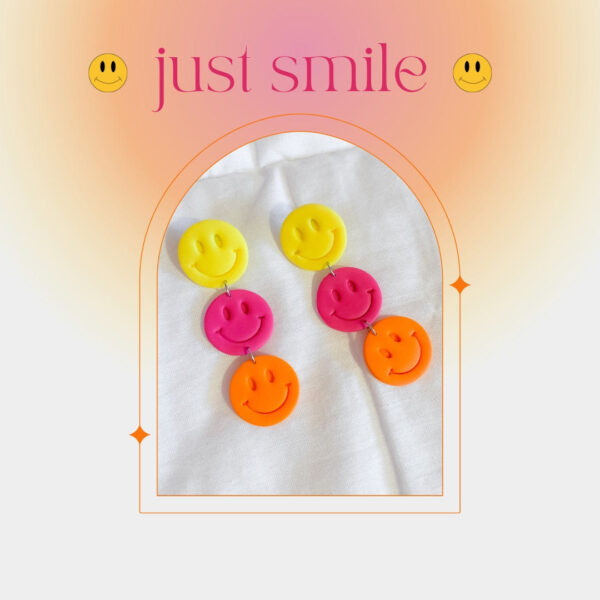 Brincos Just Smile