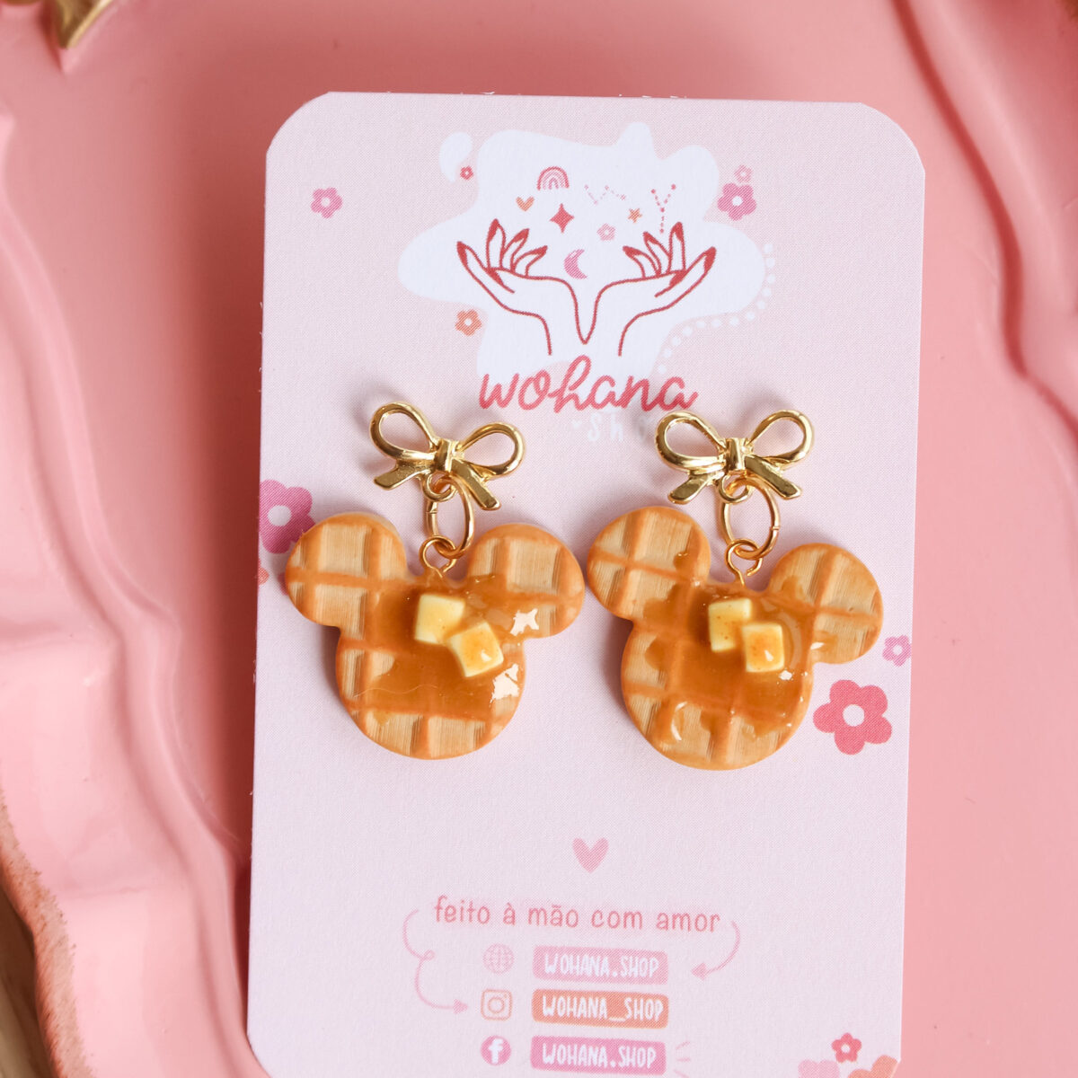 Brincos Mickey Waffle
