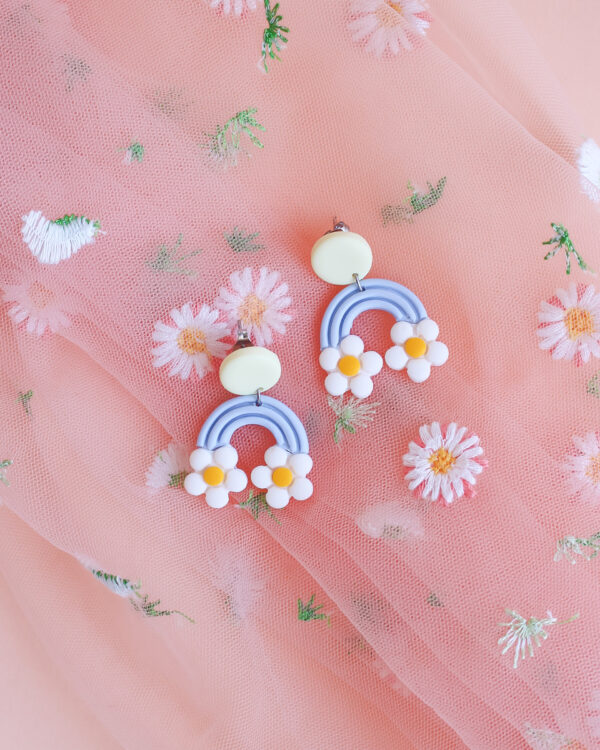 Brincos Rainbow Daisies