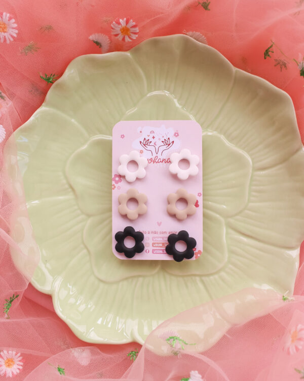 Pack de brincos de flores