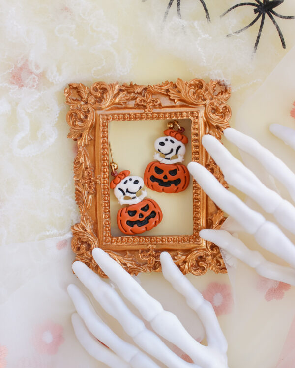 Brincos Pumpkin Snoopy